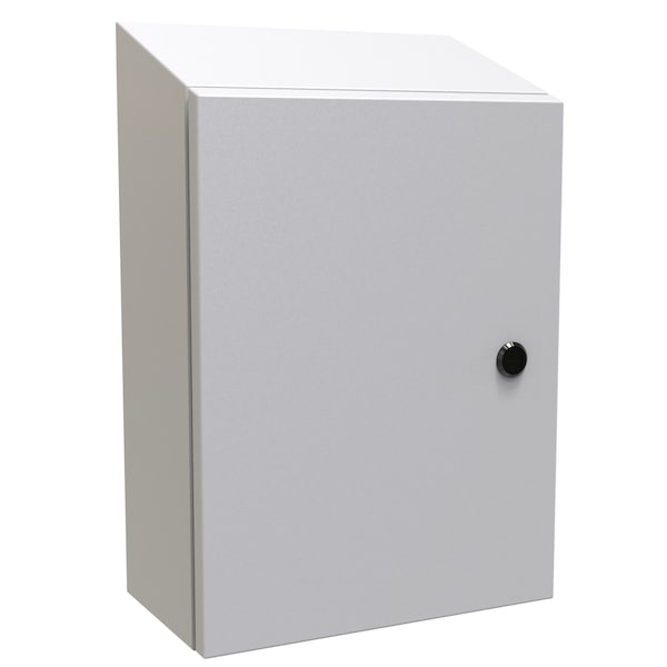 Hammond 1/4 Turn Latch Electrical Enclosures, 16 in H, 6 in D, 12 in W, 4, 12, Steel ST16126LG - main